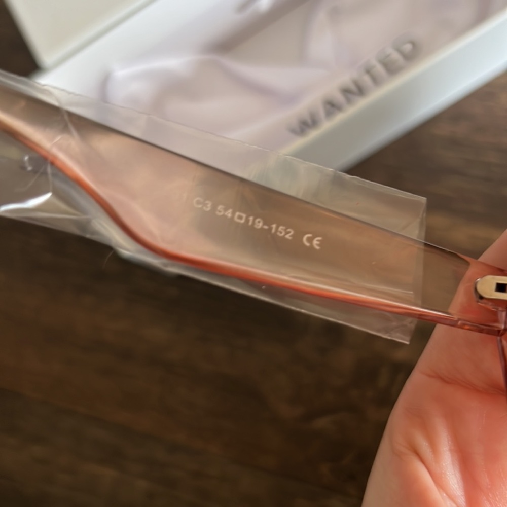 Oversized Cat Eye Sunglasses- Nude Peach - Picture 3 of 3